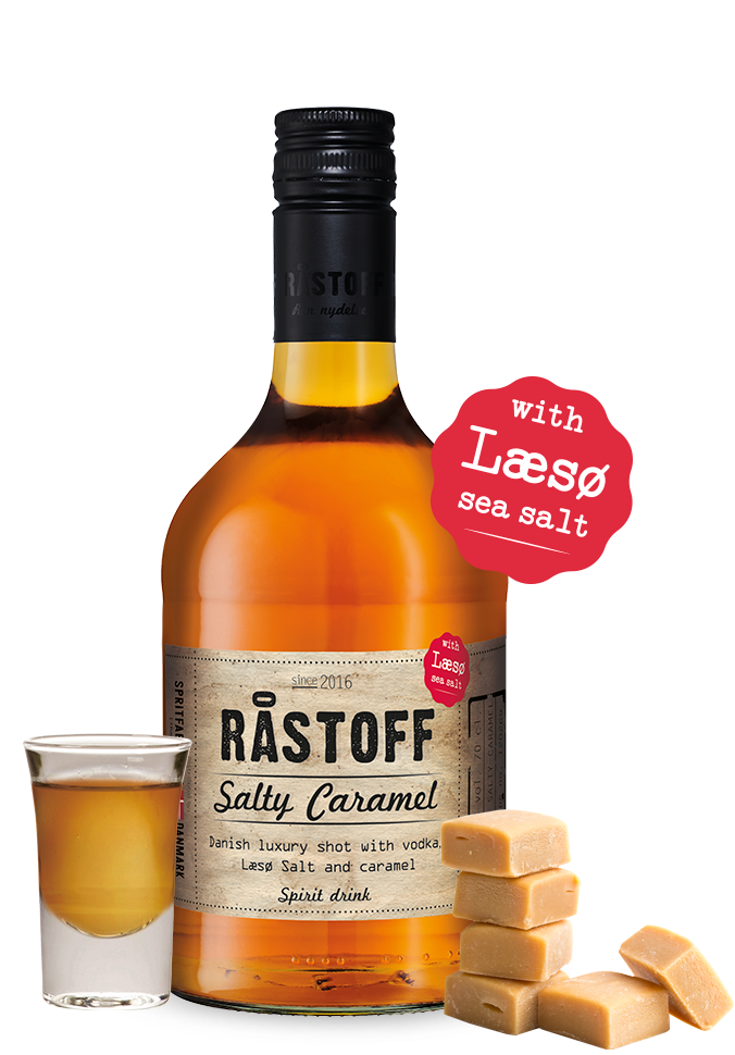 Råstoff Salty Caramel shot med Læsø salt og karamel
