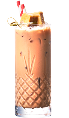 Raw Caramel Milkshake drink