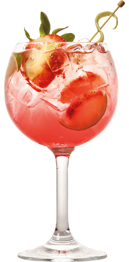 Rhubarb Strawberry Tonic