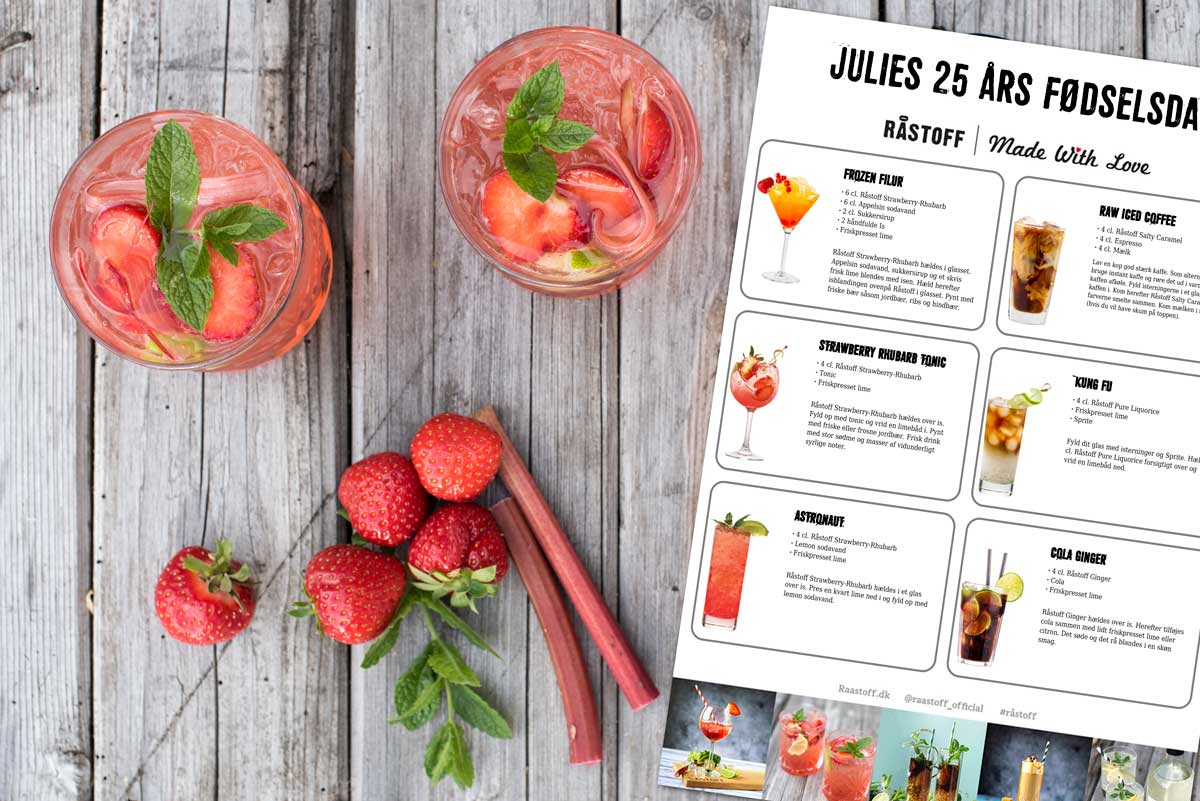 Lav dit eget drinkskort med Råstoff drinks