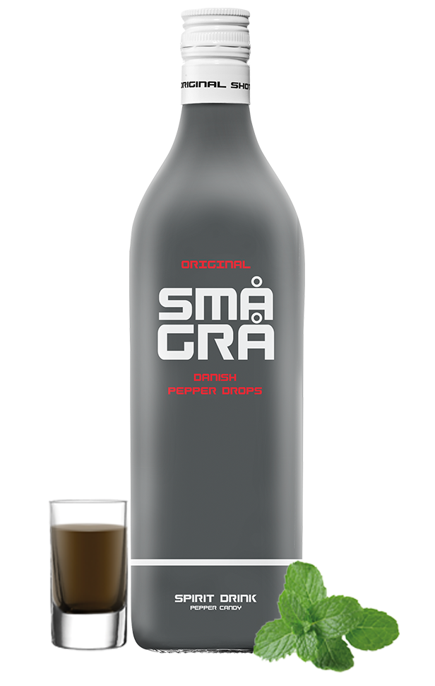 SMÅ Grå lakridsshot