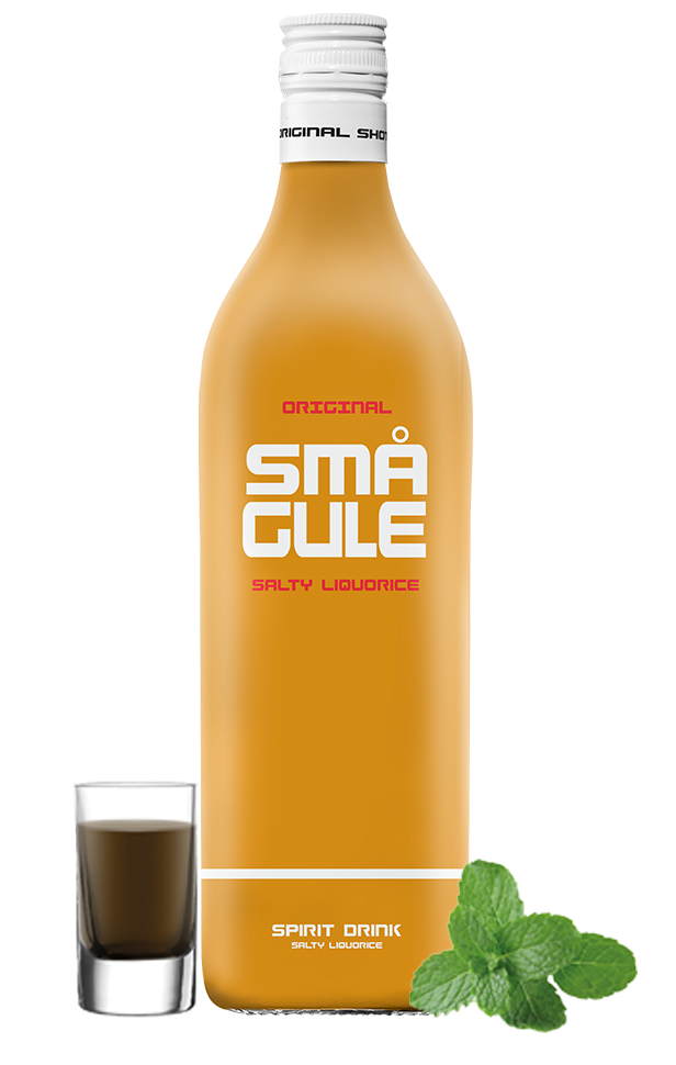 SMÅ Gule lakridsshot