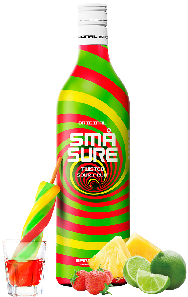 SMÅ Sure Sour Twisted fruit shot