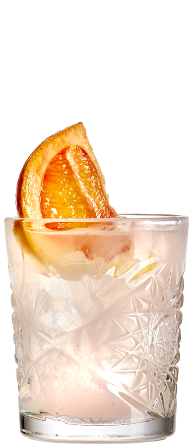 Rhubarb Gin Hass drink