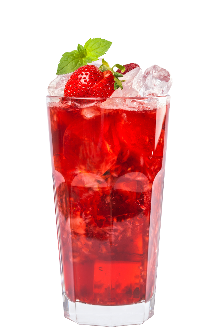 Alkoholfri Strawberry Smash drink